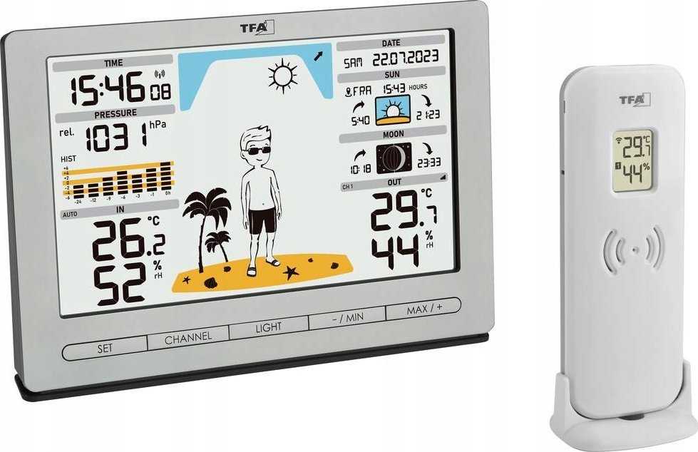 TFA 35.1097.54 silver METEO