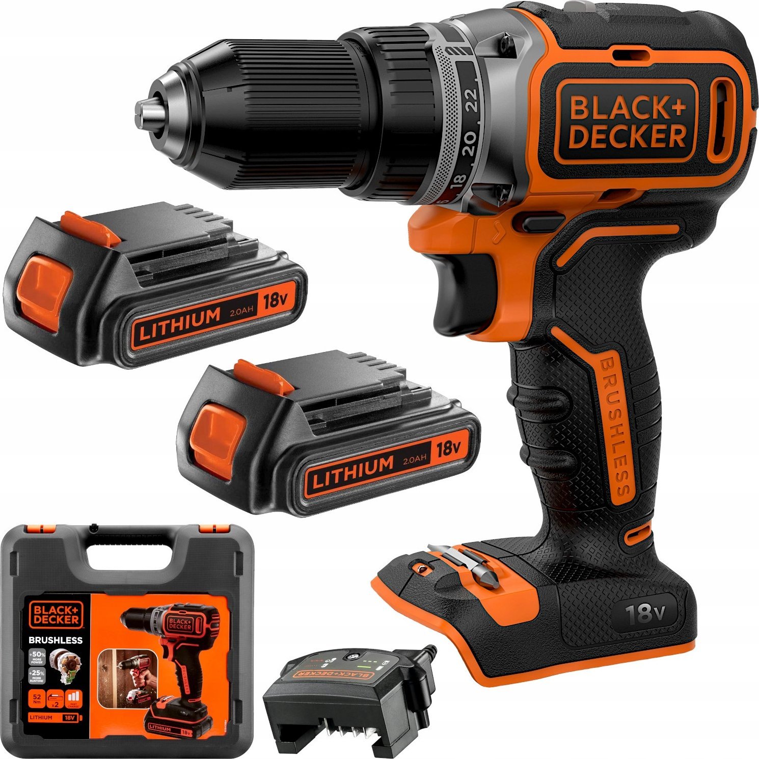 Wiertarko-wkrętarka Black&Decker BL186K1B2 18 V 2