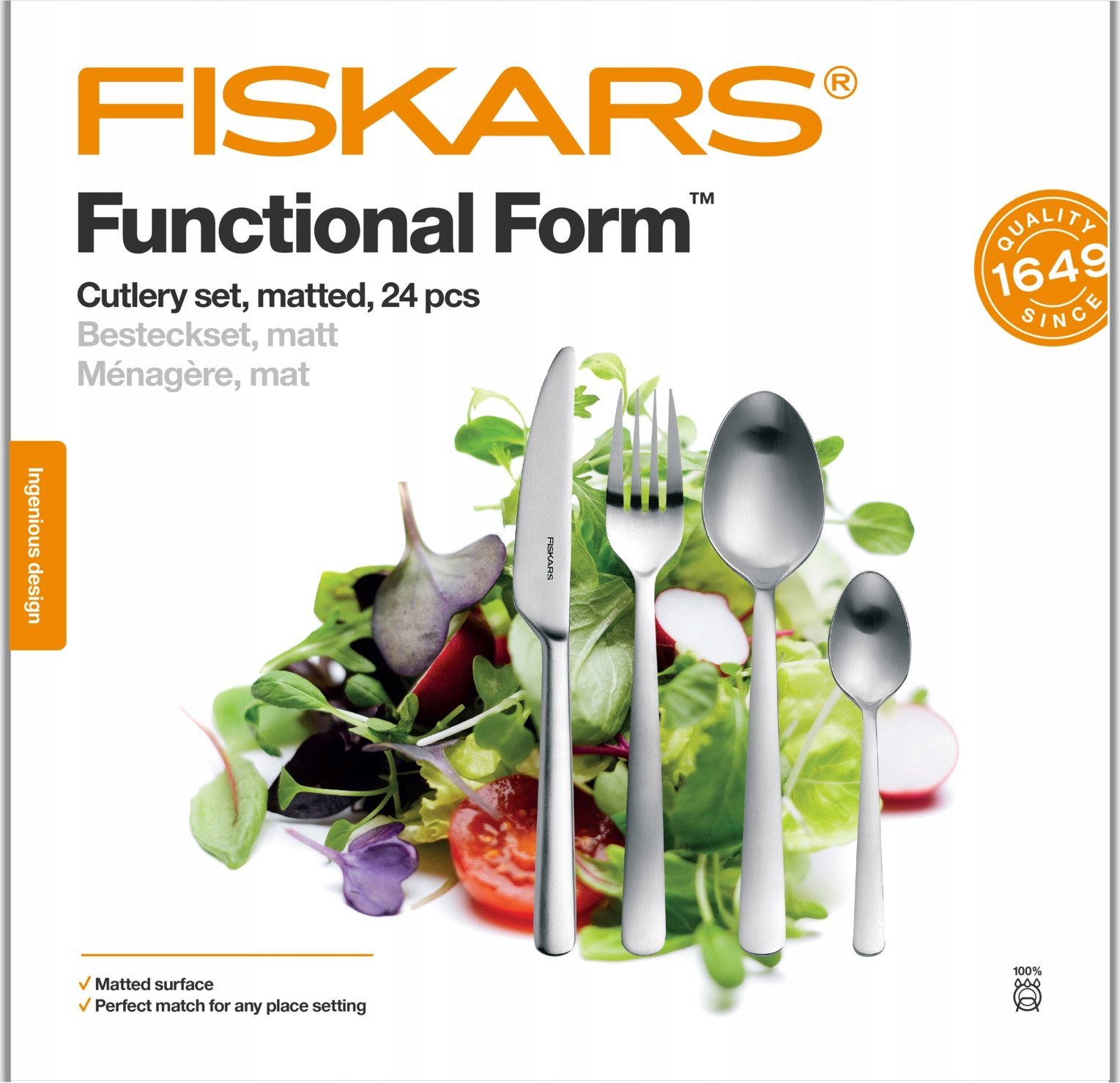 Fiskars Zestaw sztućców FISKARS Functional Form