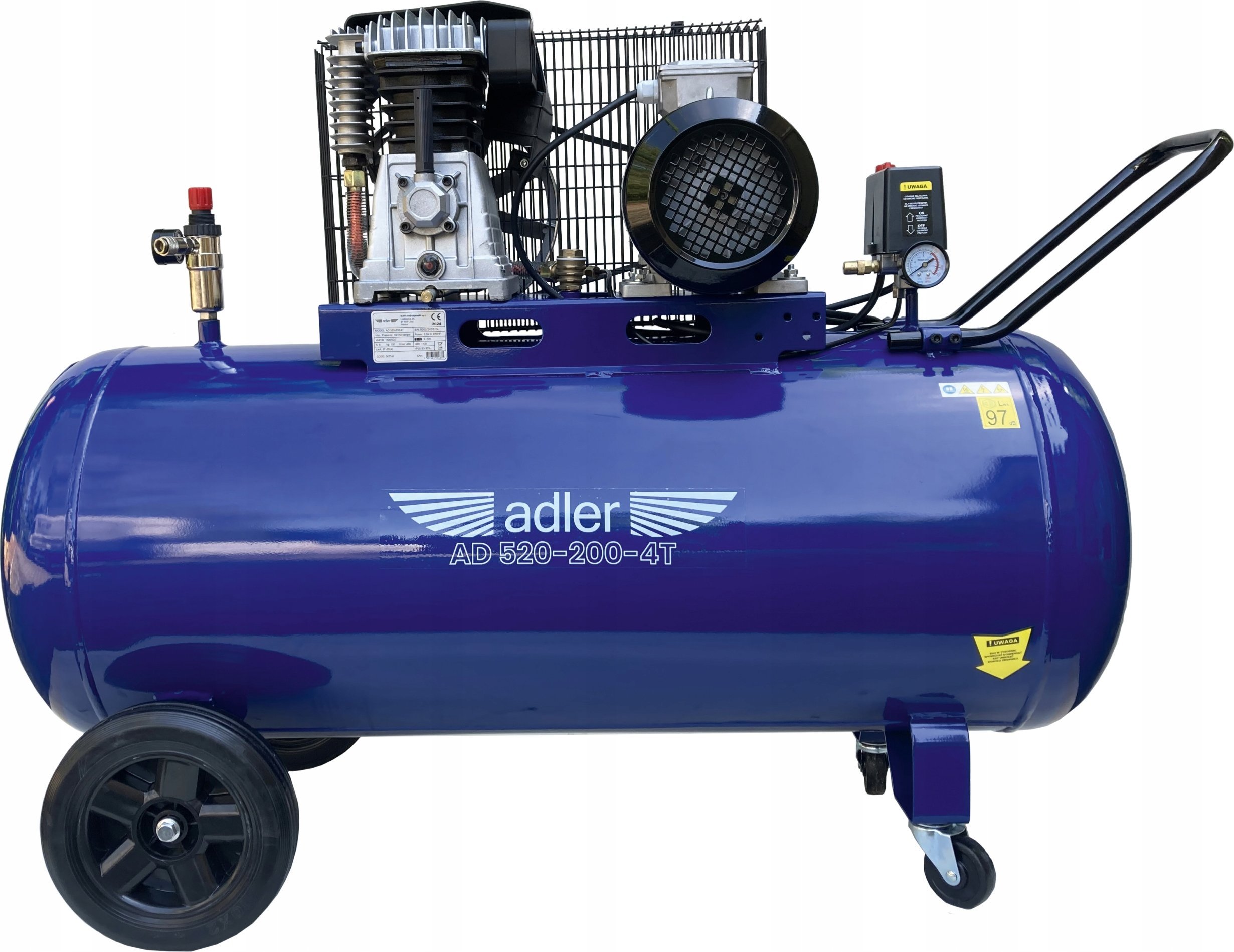 Sprężarka Adler AD520-200-4T 10bar 200L (3635