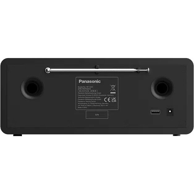 Radio Panasonic RF-D40EG-K czarny | RFD40EGK