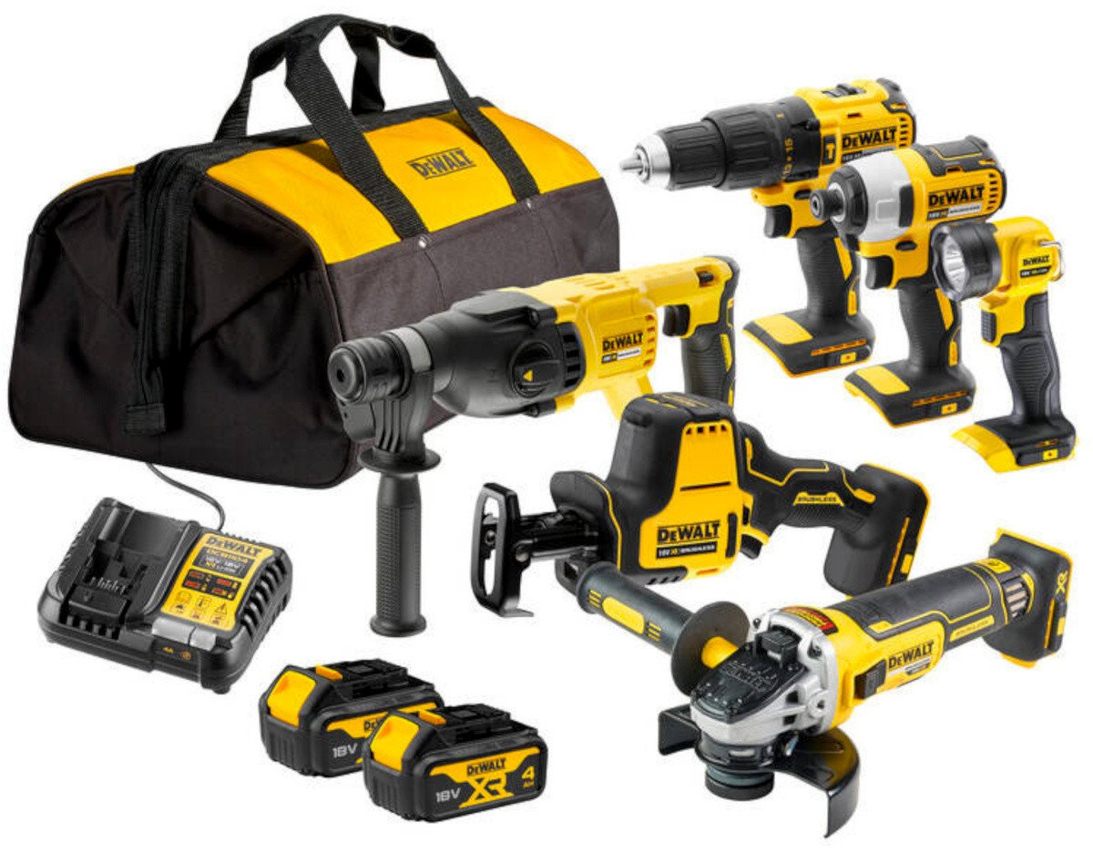 Zestaw elektronarzędzi Dewalt 10-elementowy (DCK607M2-QW) |