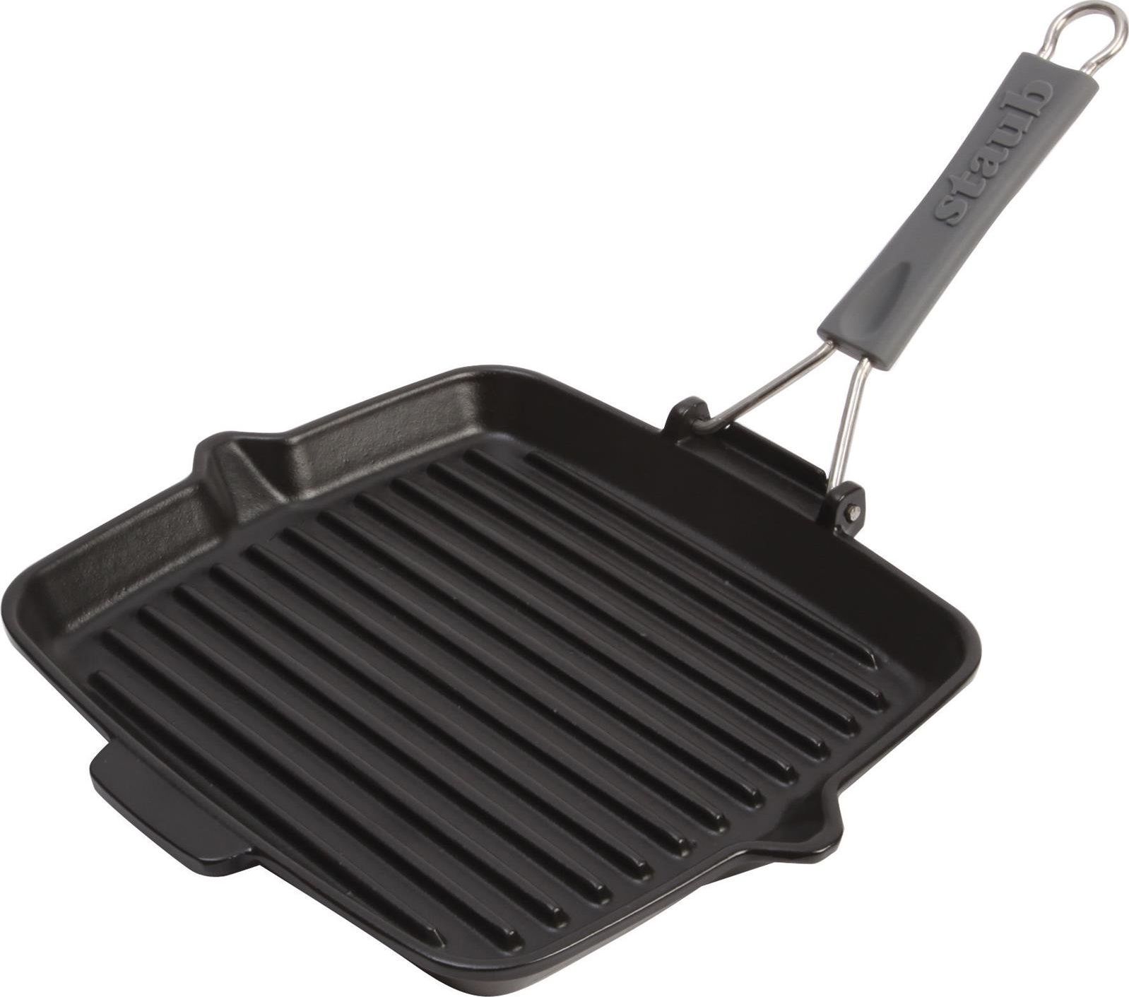 Patelnia STAUB grillowa Żeliwna 24cm |