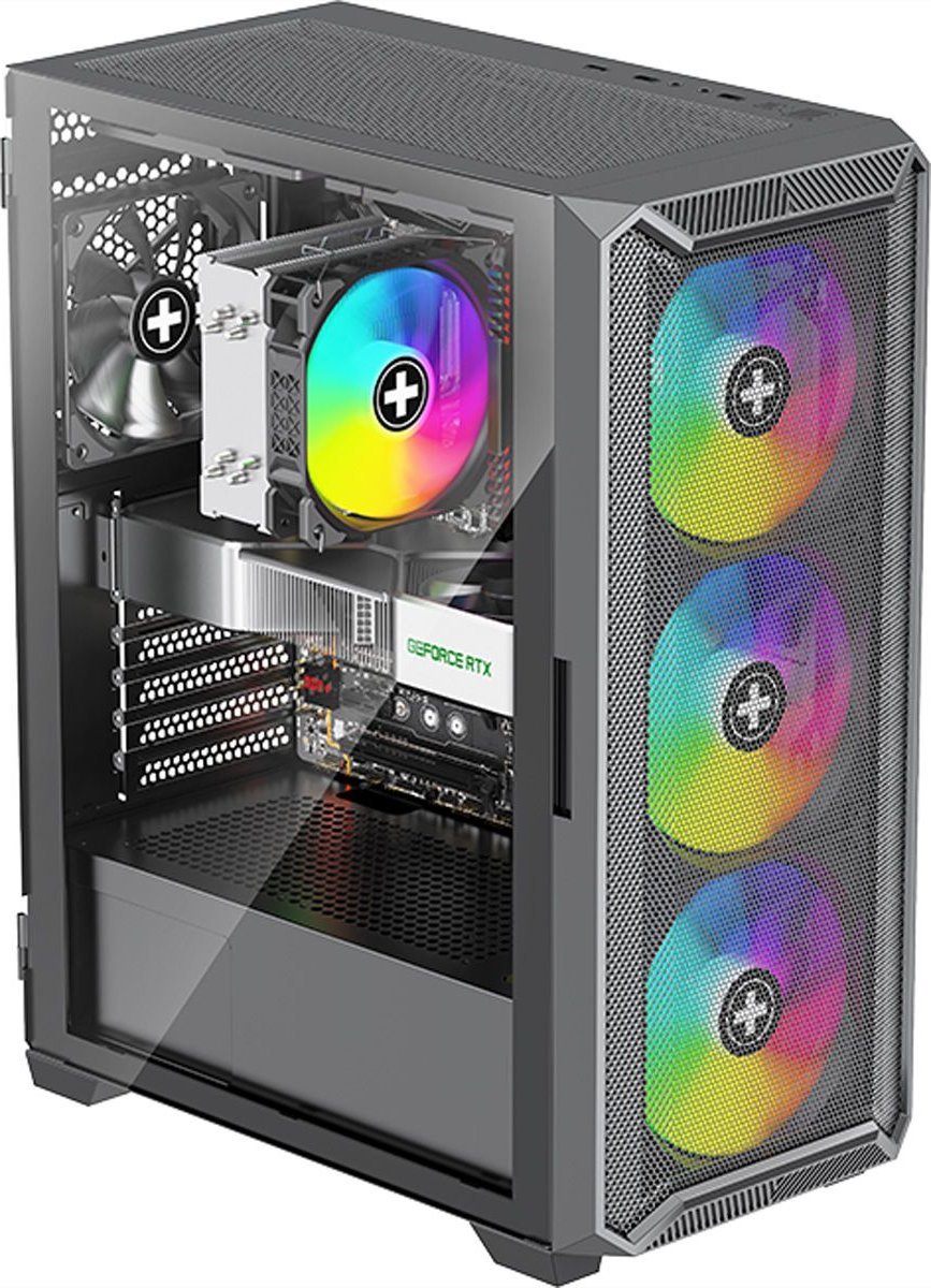 Case|XILENCE|ATX/micro ATX/Mini-ITX|Black|Midi Tower|PC|XG161 | XG161 |