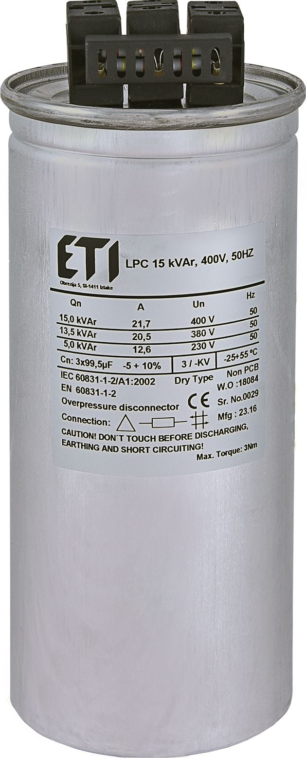 Eti-Polam Kondensator LPC 15 kVAr 400V
