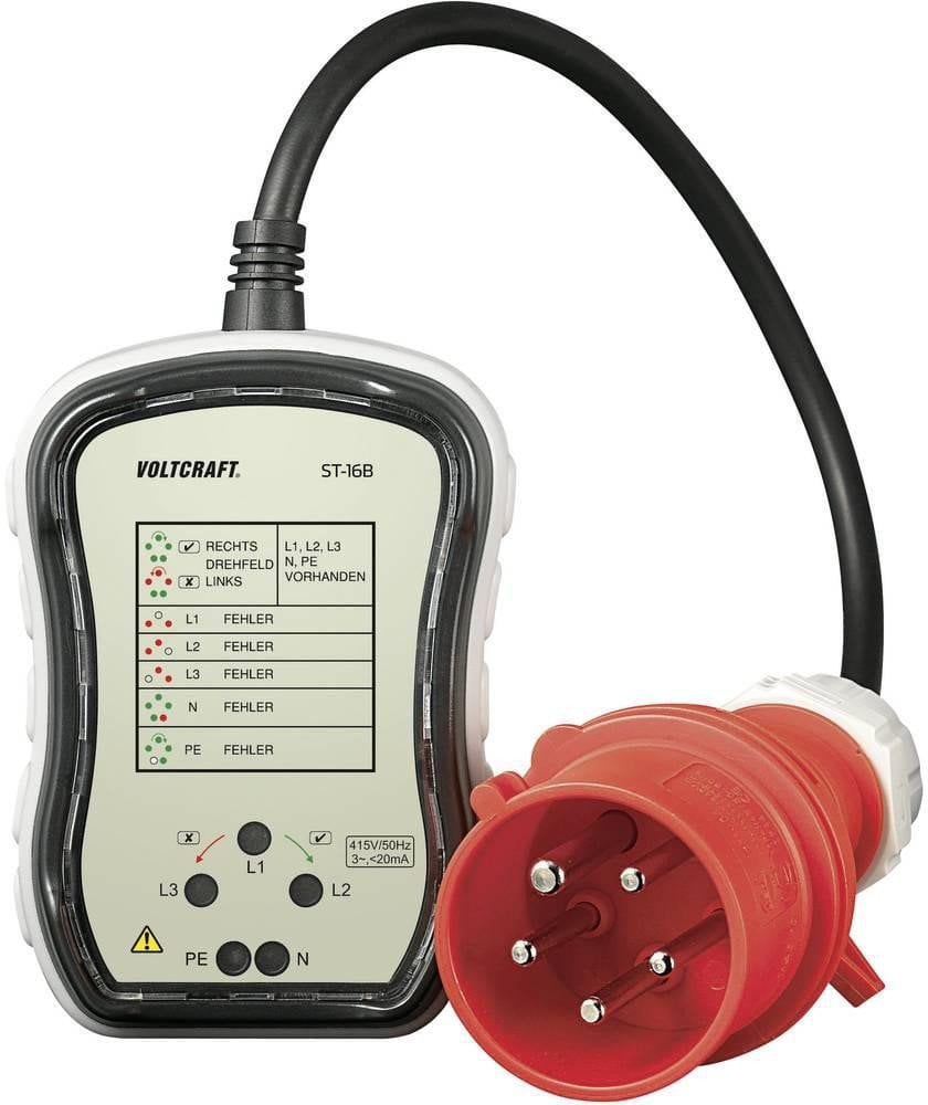 Lange Łukaszuk Tester gniazdek VOLTCRAFT ST-16B