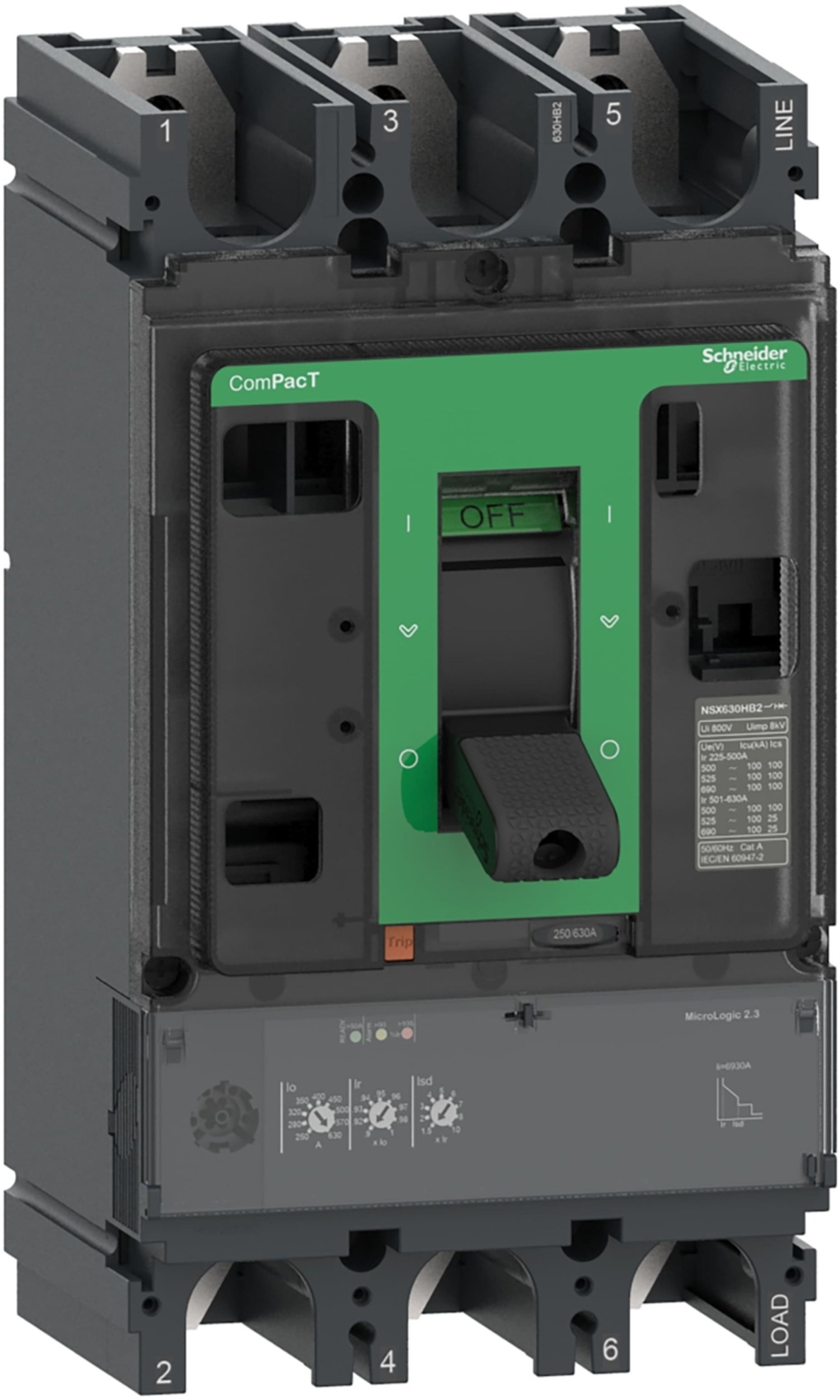 Schneider Wyłącznik ComPacT NSX, 400N, Mic2