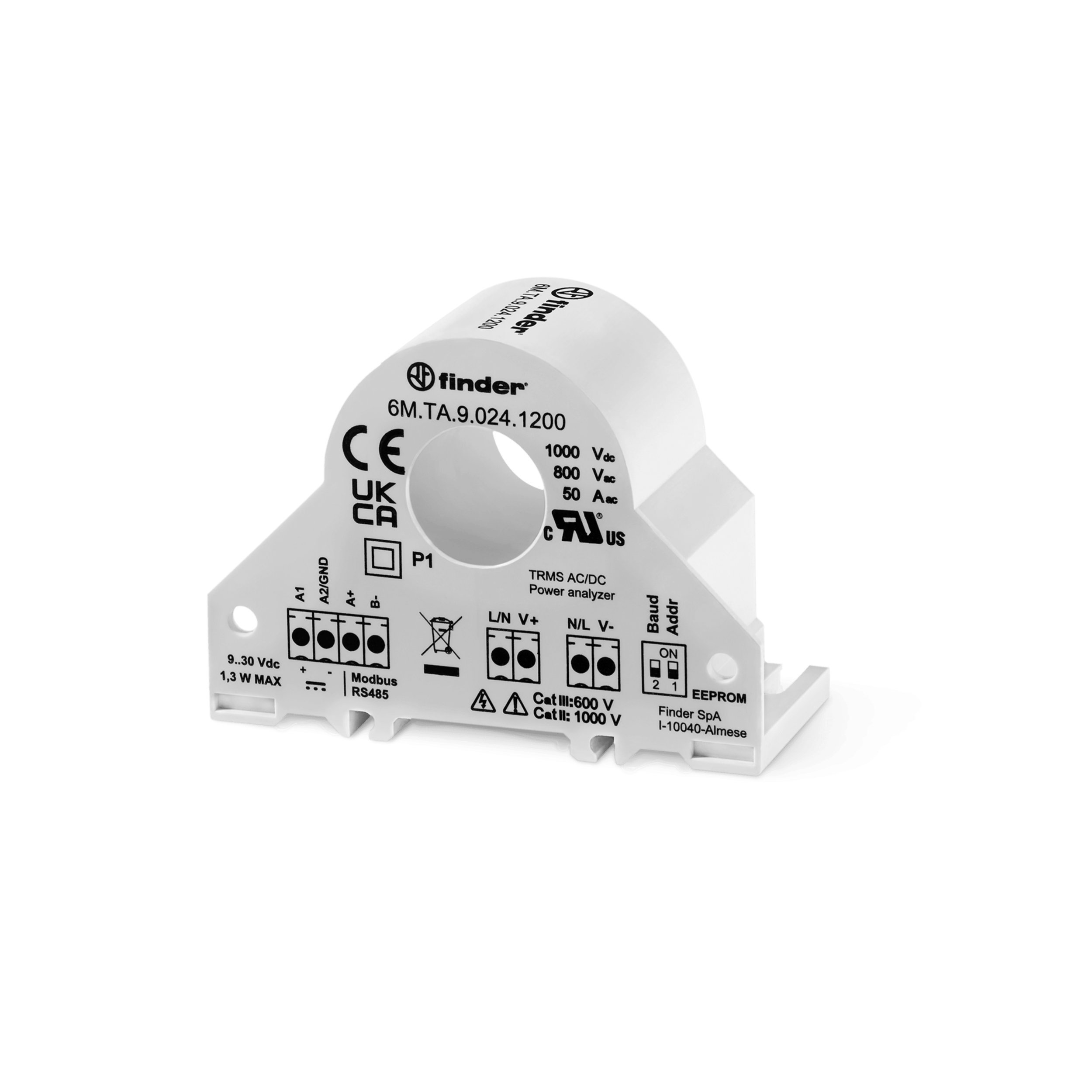Finder Analizator parametrów sieci mocy 50A