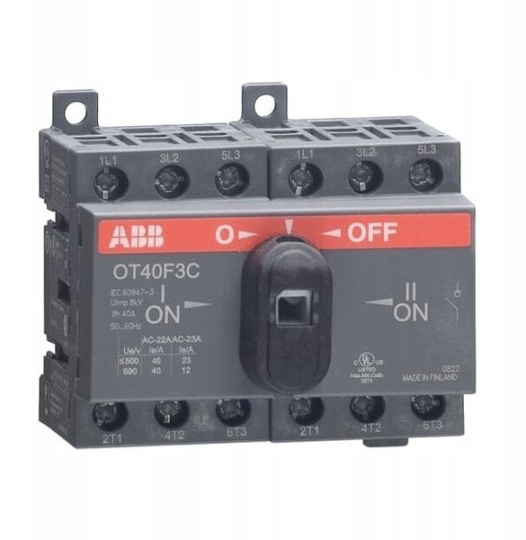 ABB Przełącznik zasilania I-0-II 40A 3P