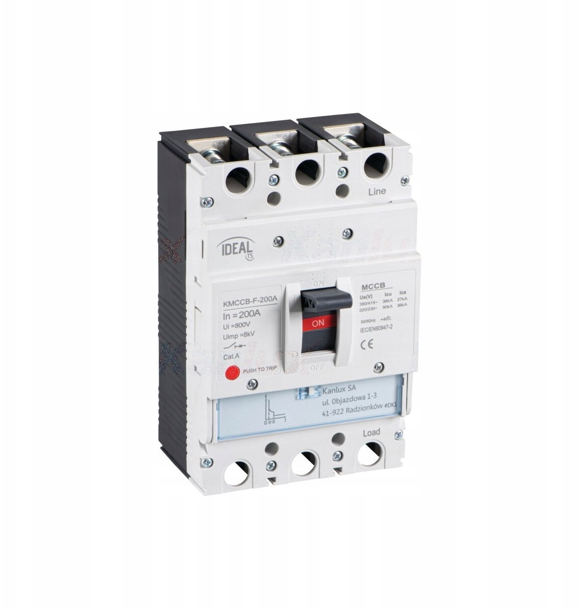 Kanlux Wyłącznik kompaktowy MCCB KMCCB-F-200A stała
