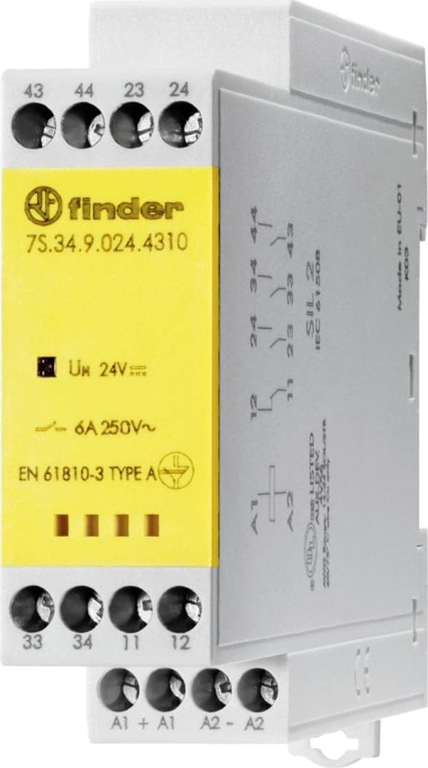 Finder z wymuszonym prowadzeniem styków (7S