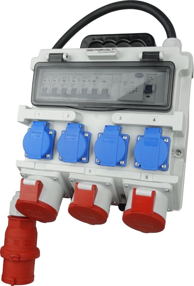 Doktorvolt Rozdzielnica budowlana TR-S/FI 32A 2x16A