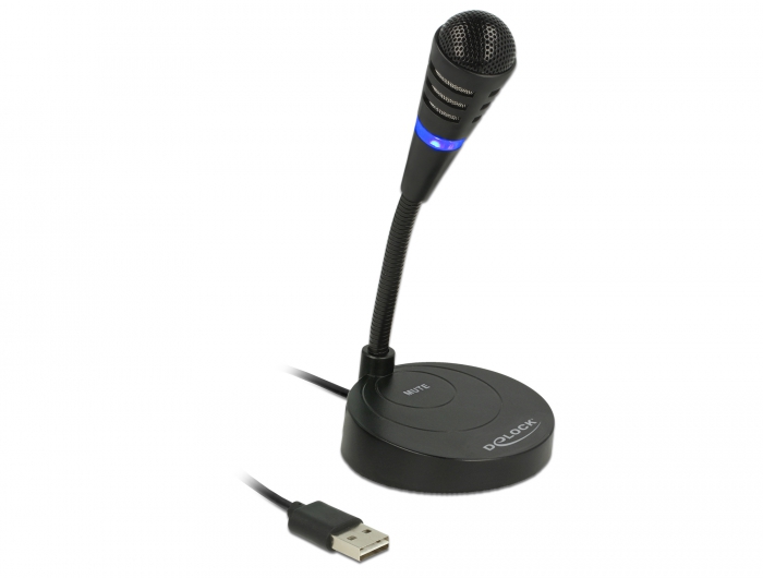 Delock USB Mikrofon mit Standfuß und
