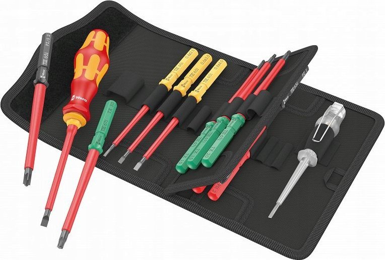 Wera 16-piece screwdriver set for electricians