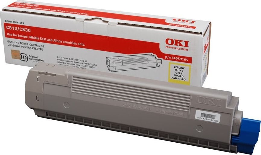 OKI originál toner 44059105, yellow, 8000str