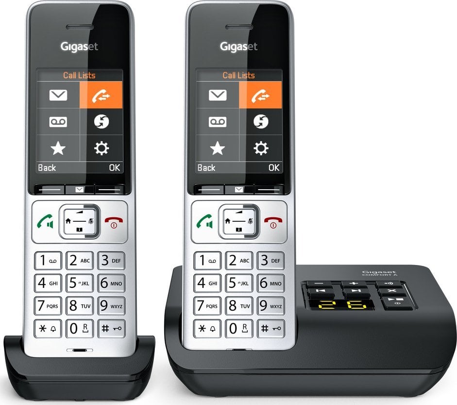 Gigaset Comfort 500A Duo silber schwarz