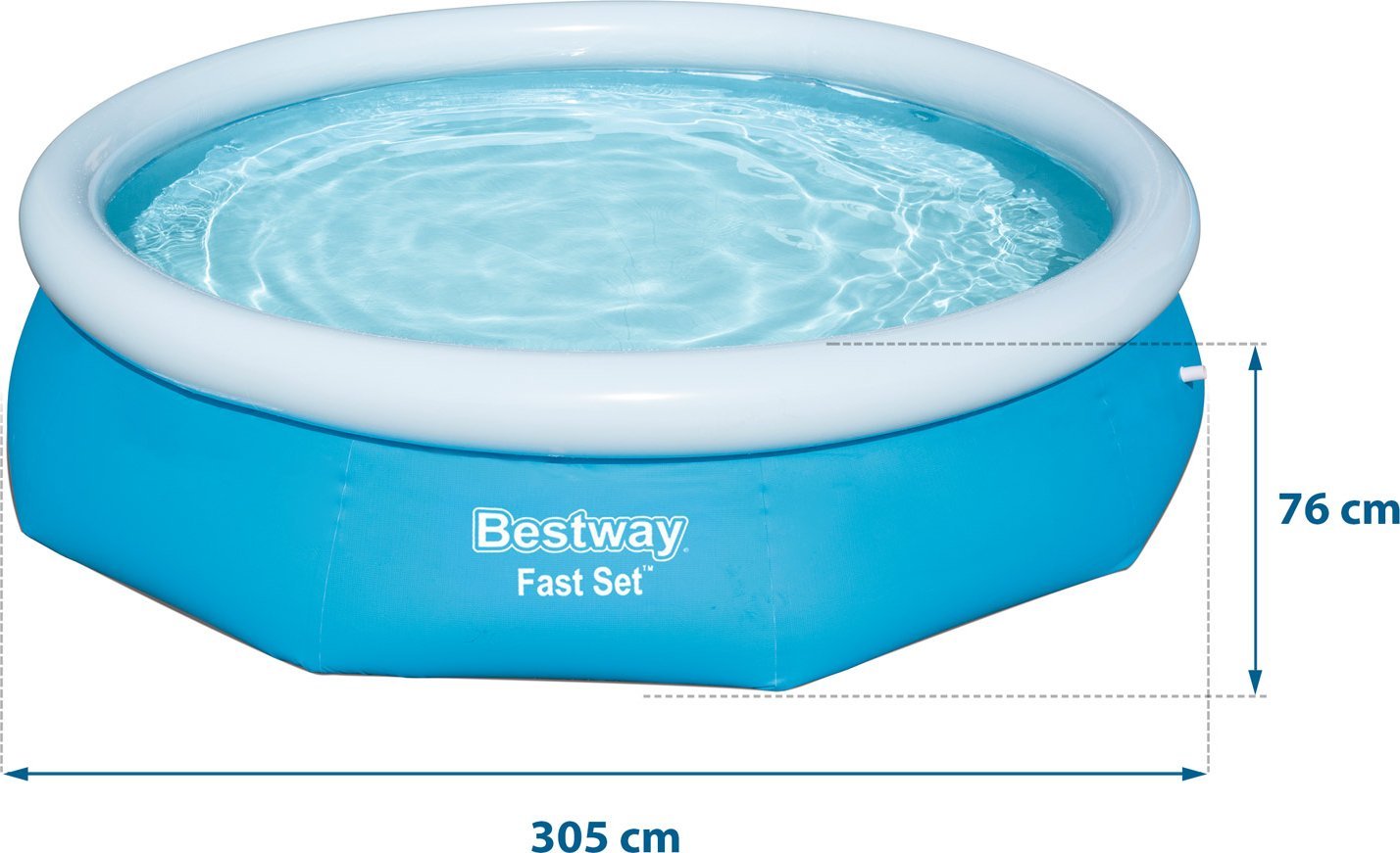 Bestway Basen rozporowy Fast Set 305cm
