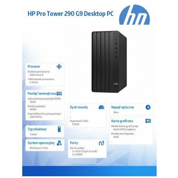 Komputer HP Pro 290 G9 Tower