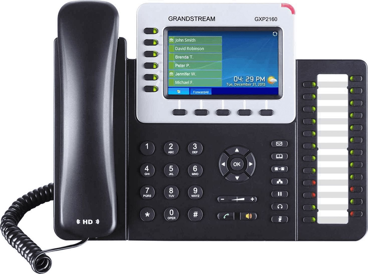 Grandstream GXP2160, 4,3" TFT farebný