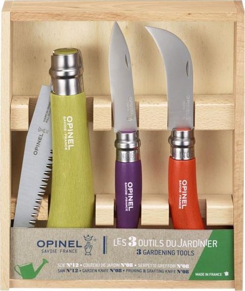 Opinel Coloured Gardener Box 3 Gardening