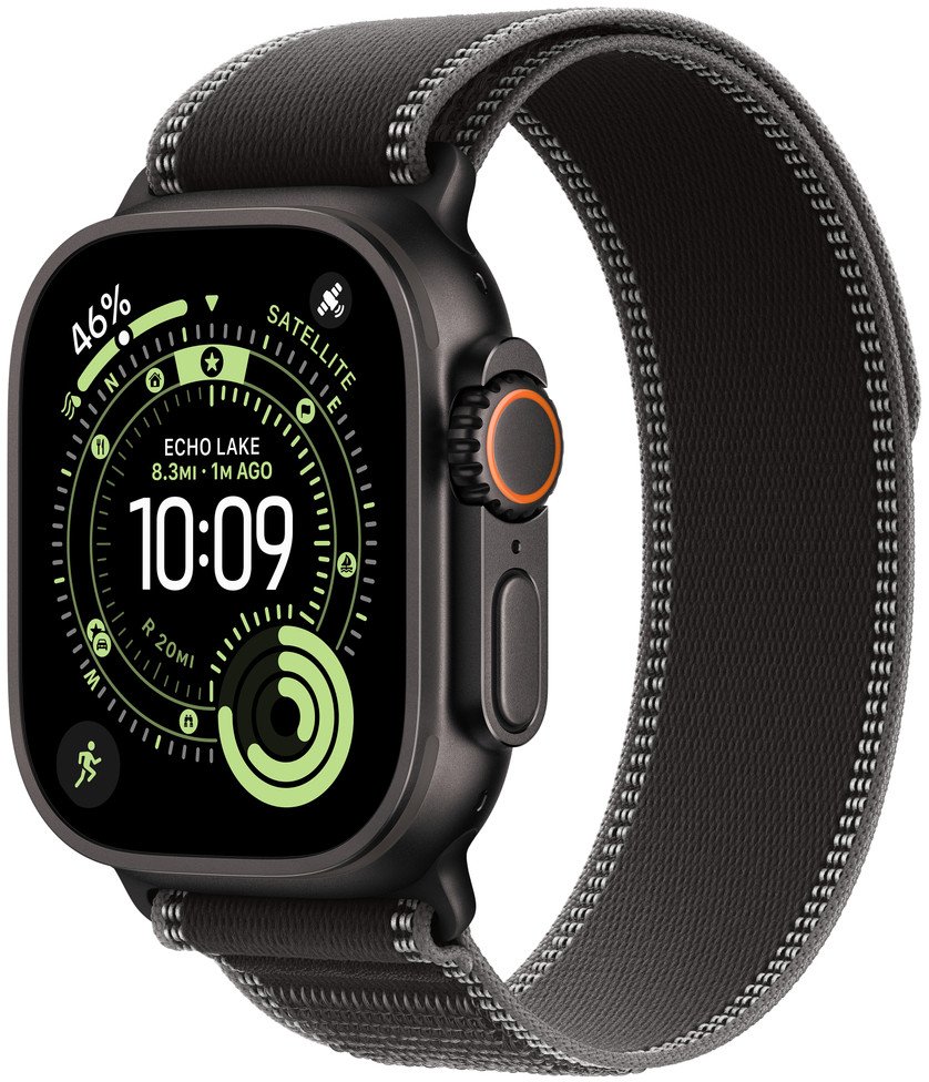 Apple Watch 49mm Black/Charcoal Trail Loop