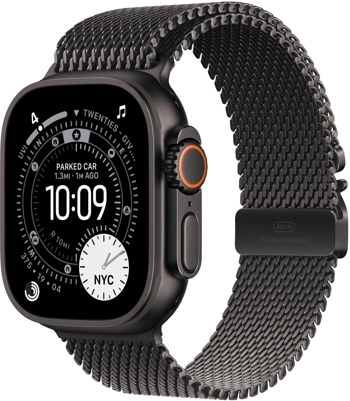 Apple APPLE 49mm Black Titanium Milanese