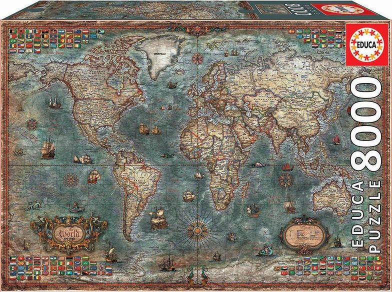 Educa Puzzle 6000 elementów Historyczna mapa