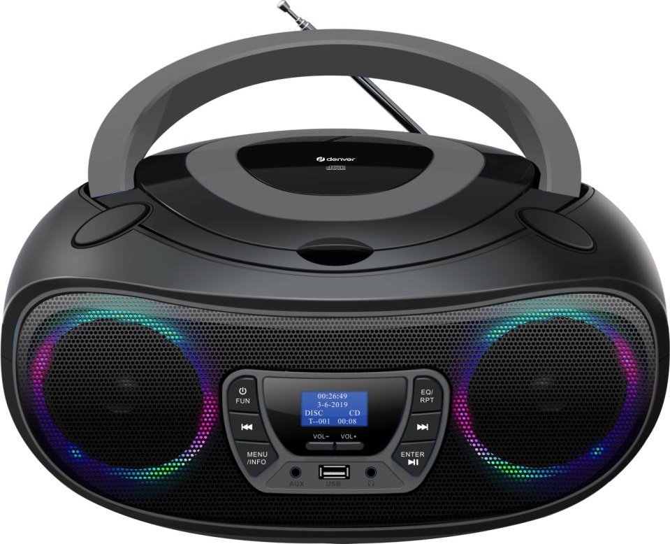 Radioodtwarzacz Denver Boombox TDB-212BU szary |