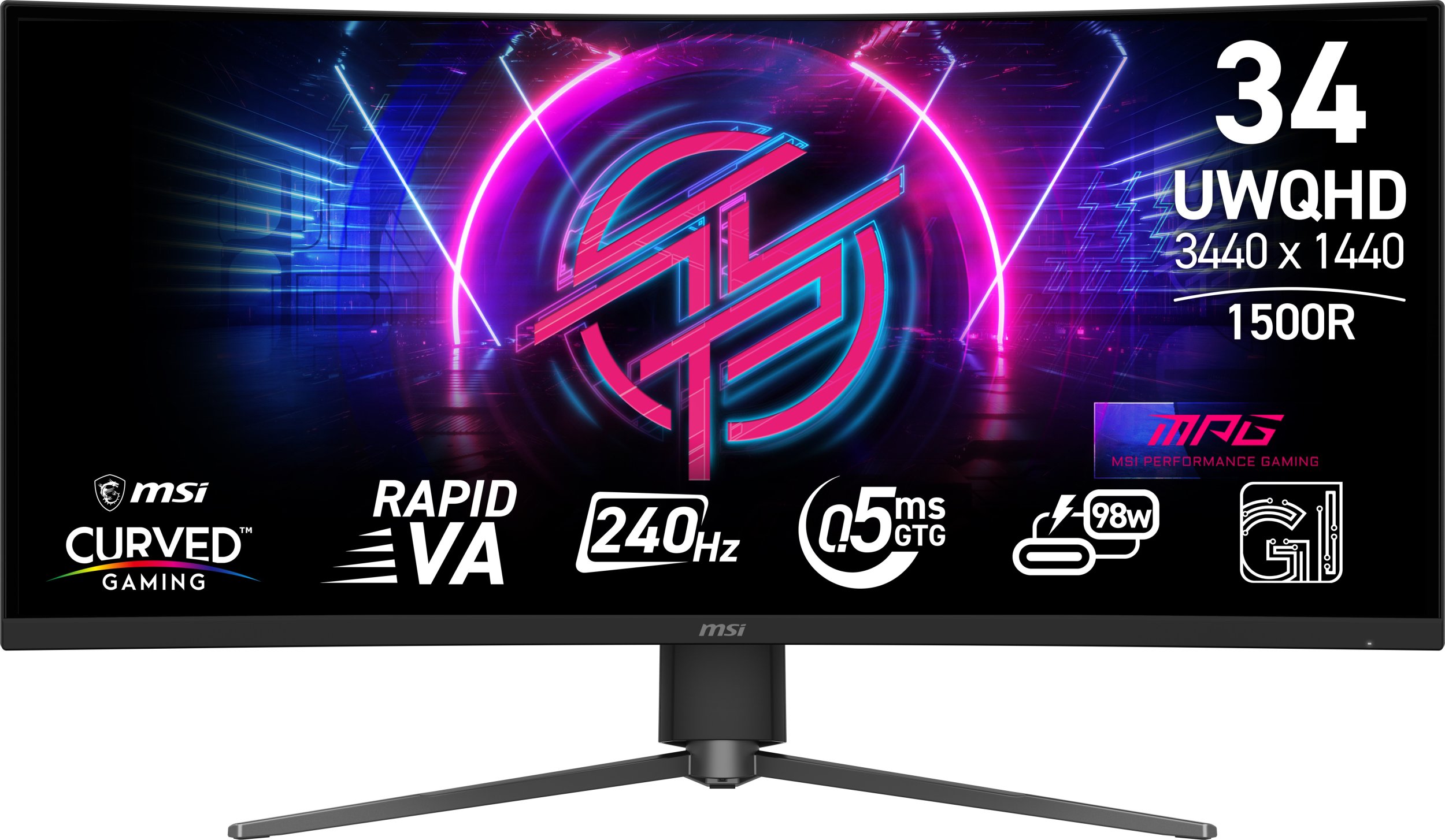 MSI MPG/346CQRF X24/34"/VA/wQHD/240Hz/0,5ms/Černá/3R |