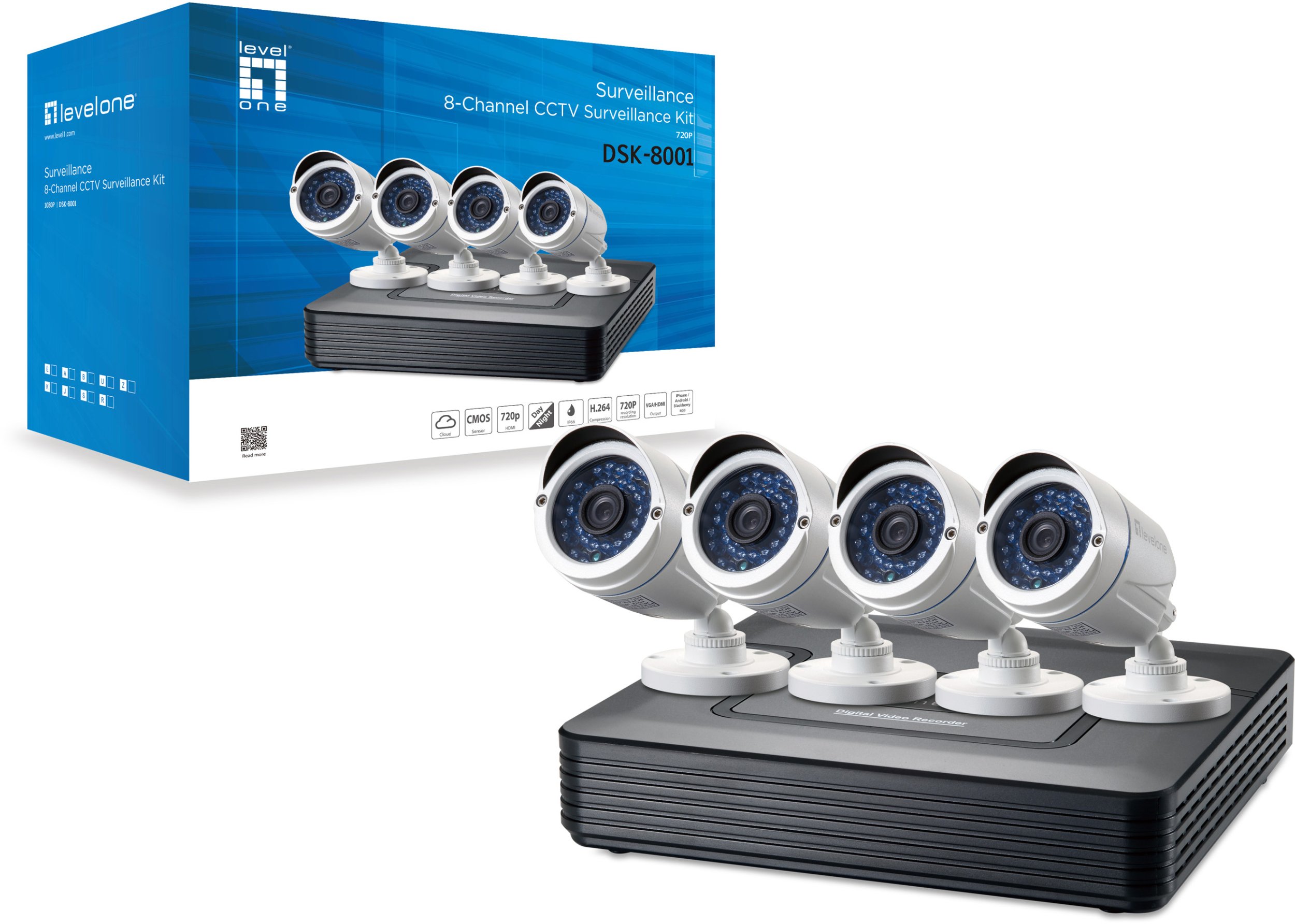 LevelOne DSK-8001 zestaw do monitoringu wideo
