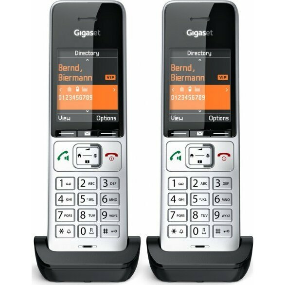 Gigaset Comfort 500HX duo silber schwarz