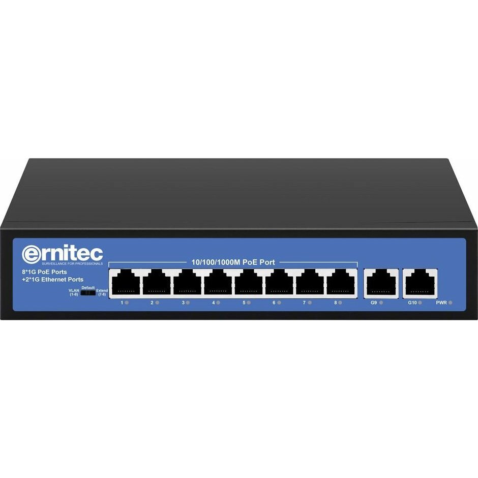Switch Ernitec ELECTRA-U08-1GB-110W | Unmanaged Intelligent