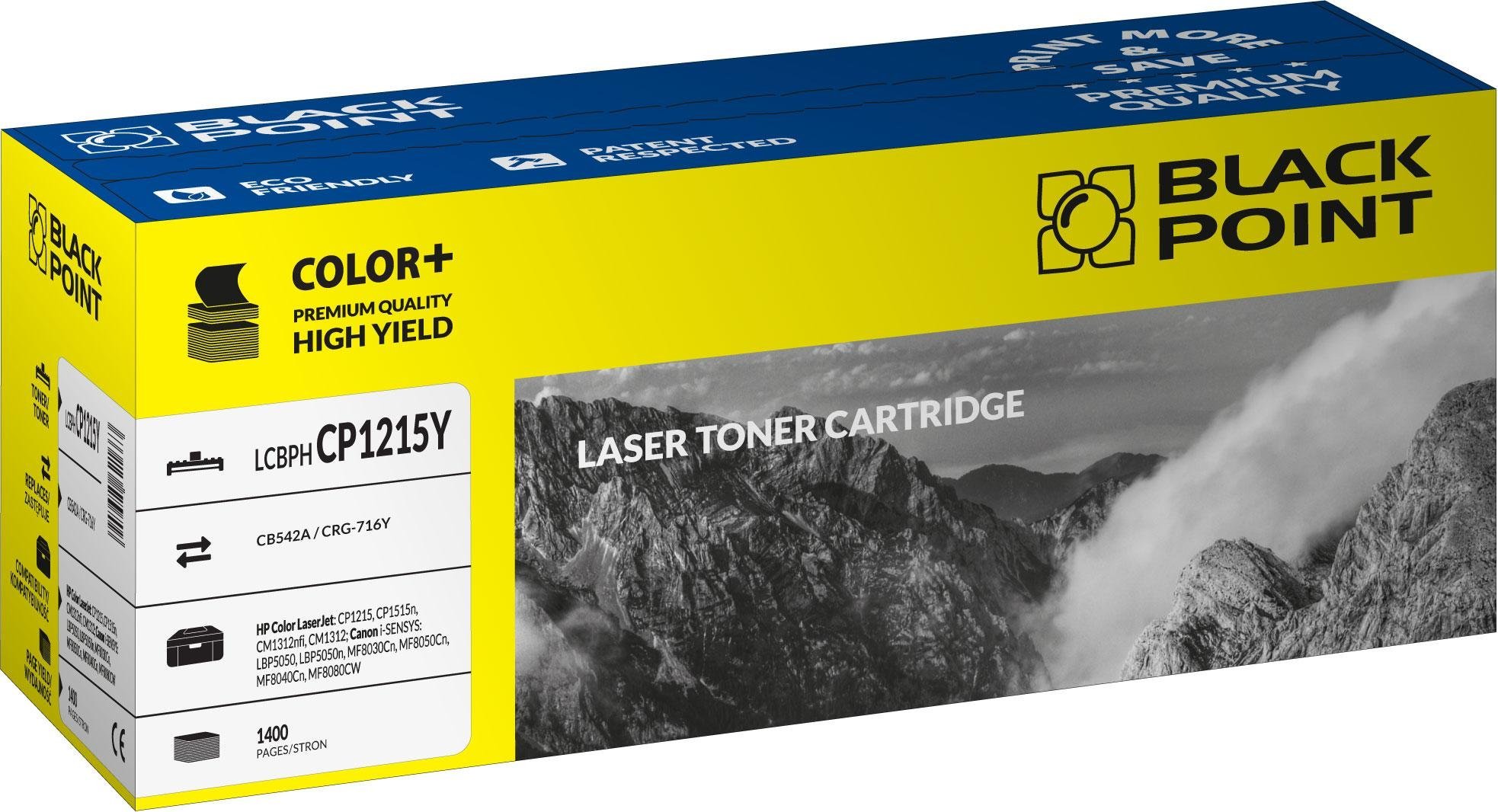 Toner Black Point Yellow Zamiennik 125A/CRG716
