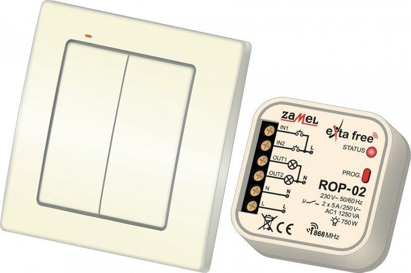 Zamel Zestaw sterowania bezprzewodowego (RNK04+ROP02) -