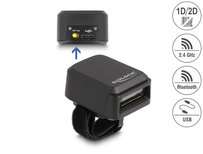 Delock Ringbarcode Scanner 1D und 2D