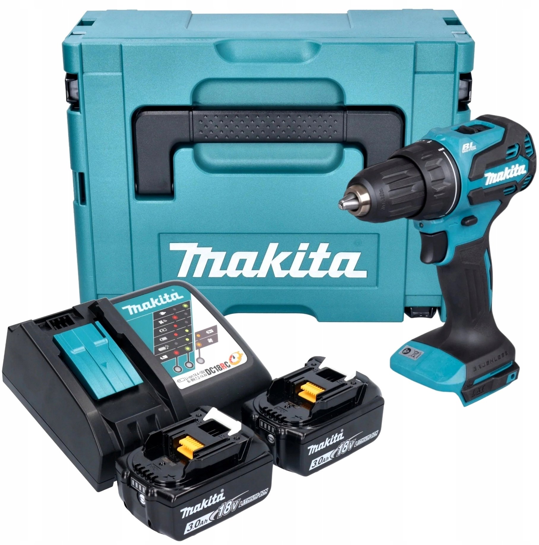 Wiertarko-wkrętarka Makita DDF490RFJ 18 V 2