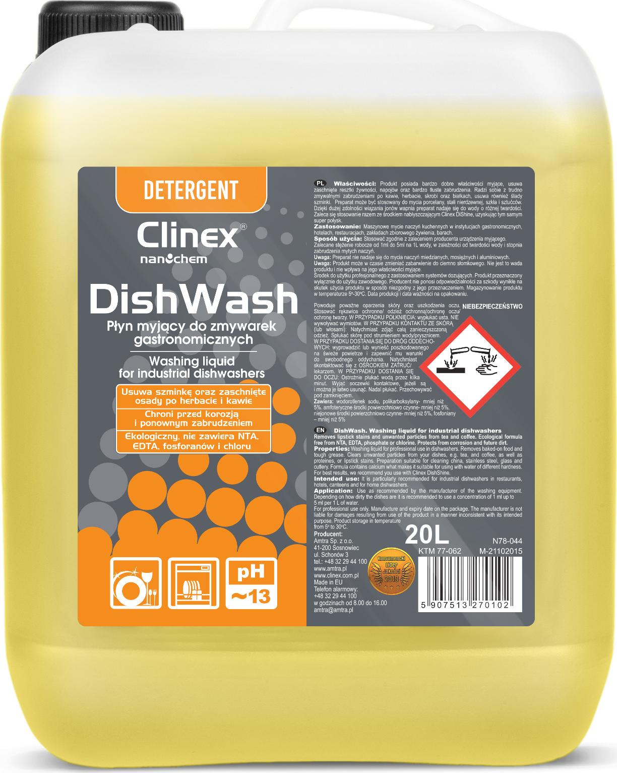 Clinex Koncetrat płyn do zmywarek gastronomicznych