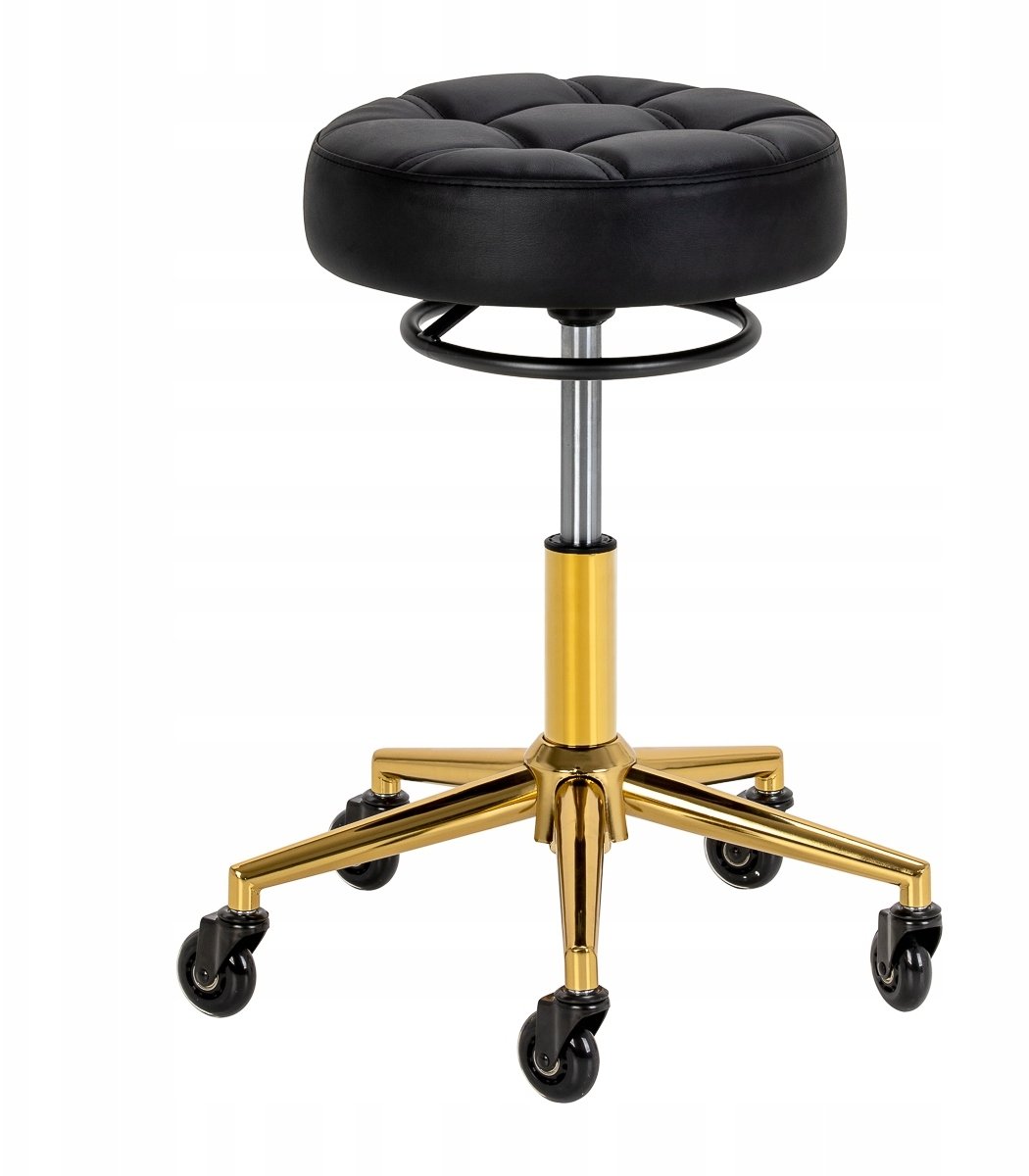 Activeshop Gabbiano taboret fryzjerski D054G złoty