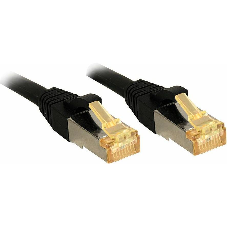 Lindy RJ-45/RJ-45 kat.7 S/FTP Czarny