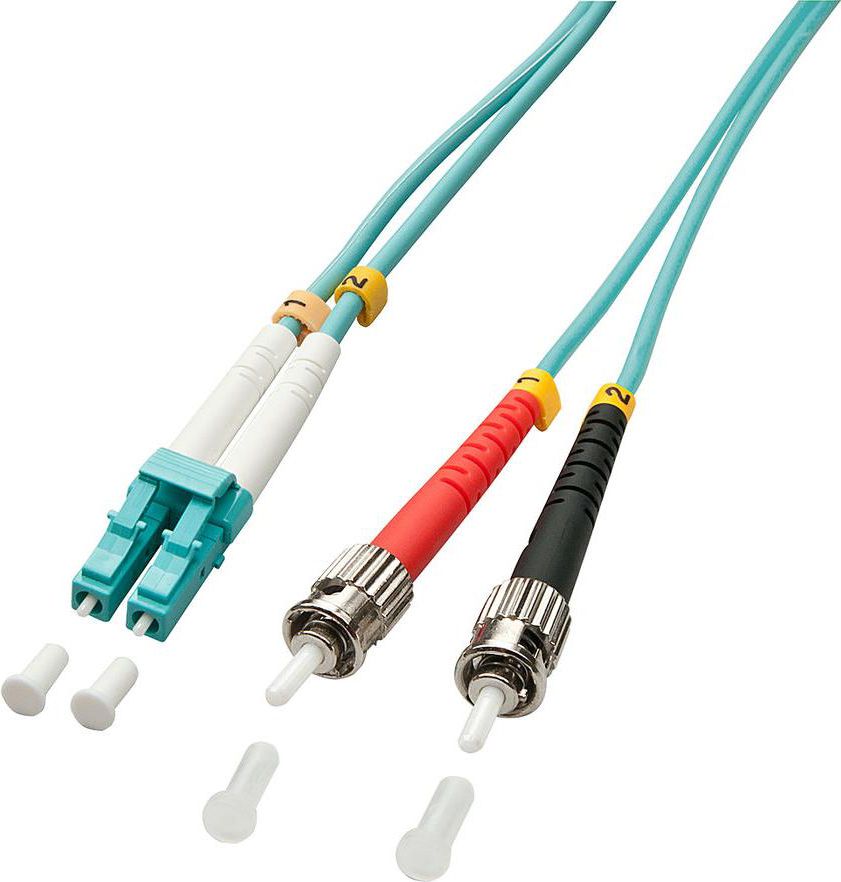 Lindy Patchcord światłowodowy LC/ST OM3 50/125um