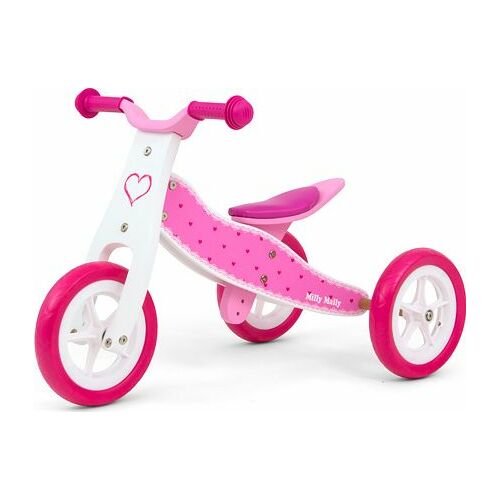 Milly Mally Jeździk 2w1 Look Hearts