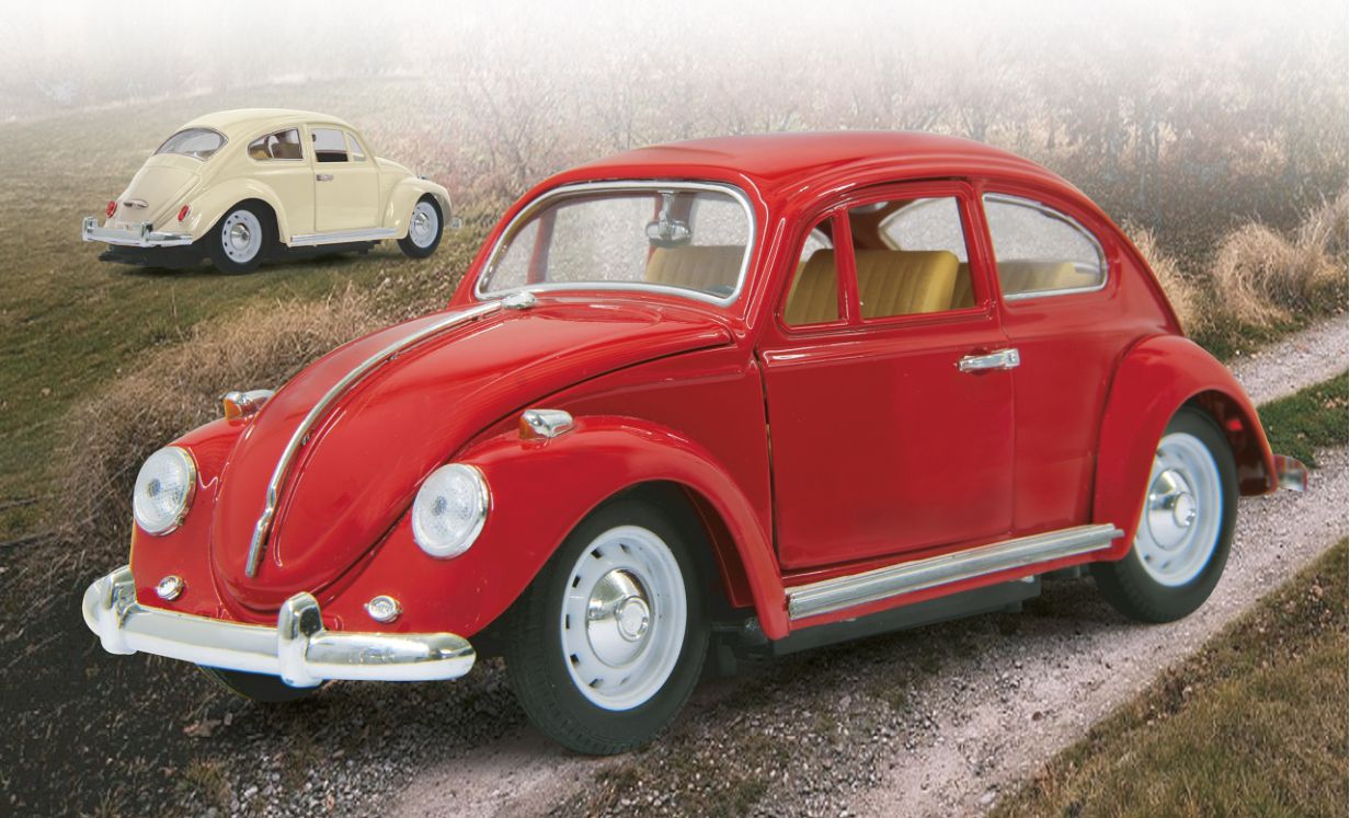 Jamara VW Beatle 1:18, 27MHz, czerwony