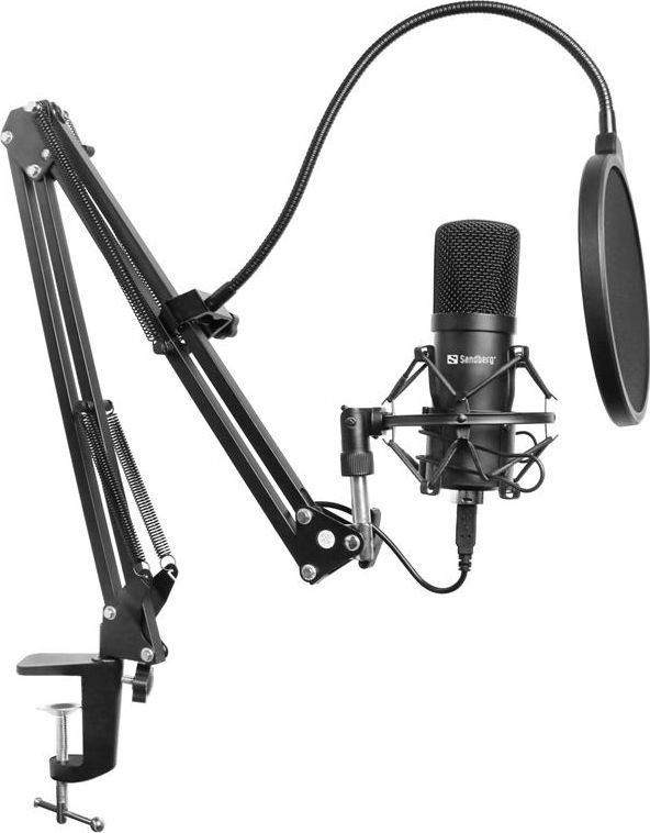 Sandberg Streamer USB mikrofon Kit, černý