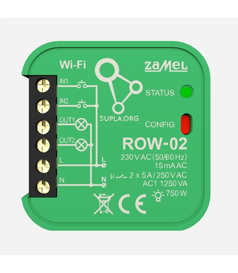 Zamel SUPLA Odbiornik dopuszkowy WI-FI 2-kanałowy
