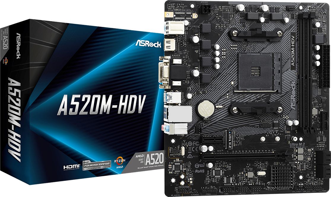 Asrock A520M-HDV Socket AM4 micro ATX