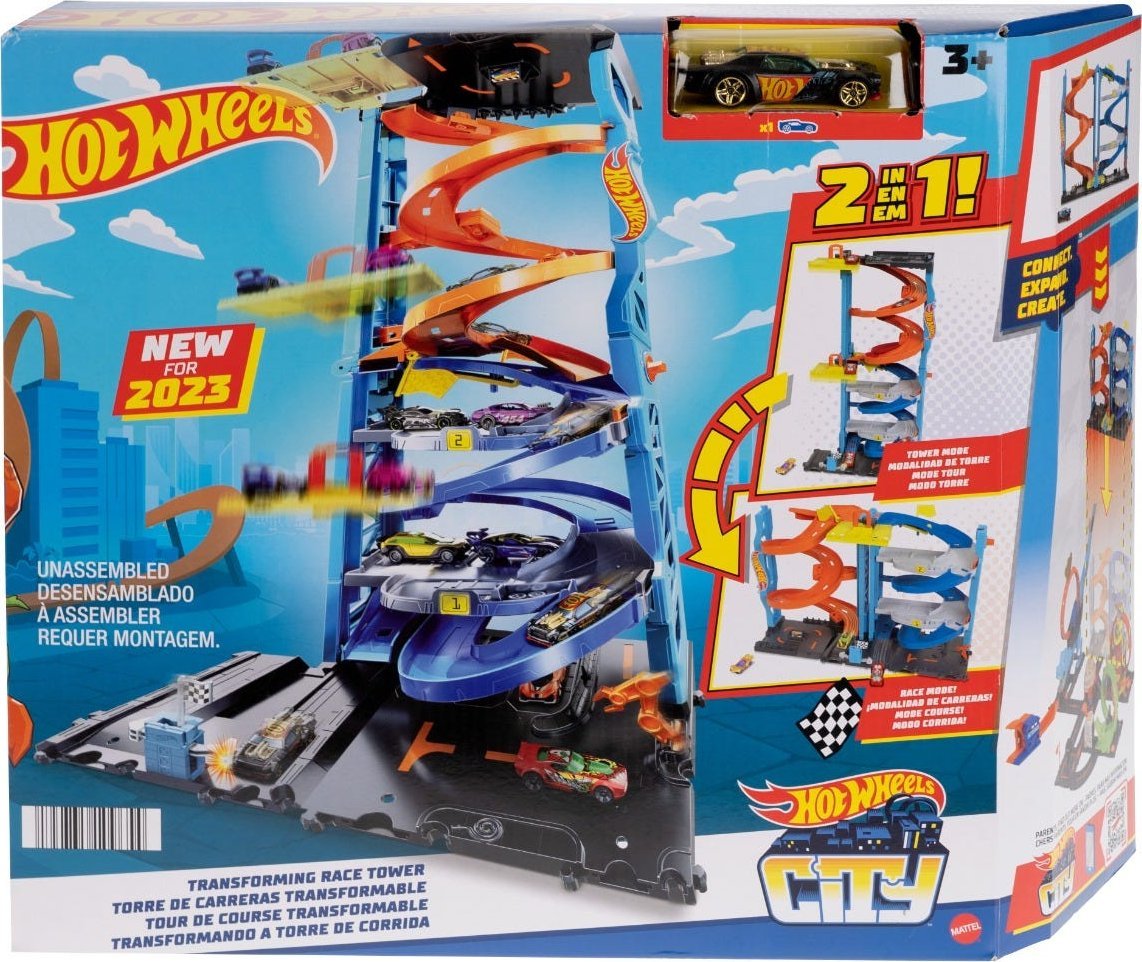 Hot Wheels City Wyścigowa wieża z