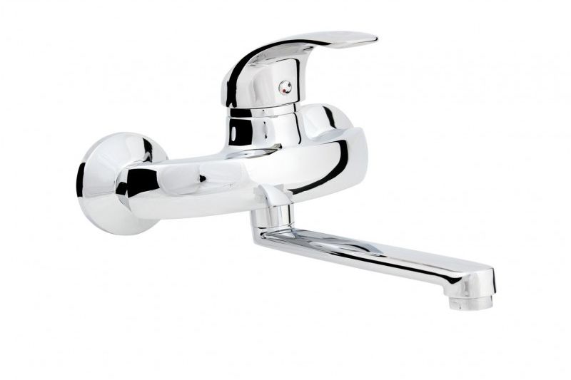 Bateria umywalkowa Hydroland Vena ścienna chrom