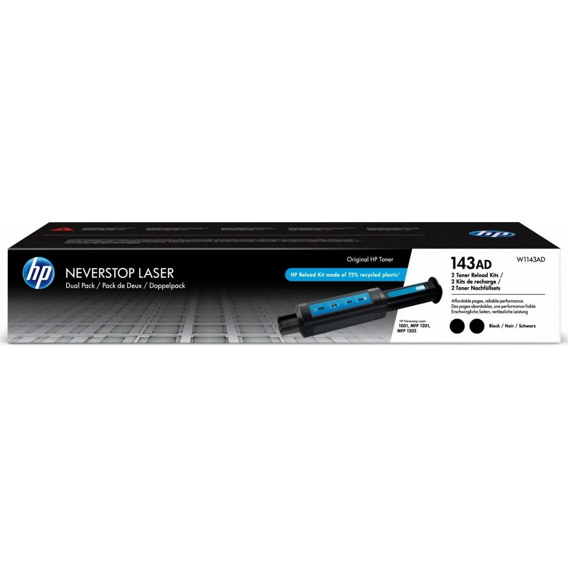 Toner HP 143AD Black Oryginał (W1143AD)
