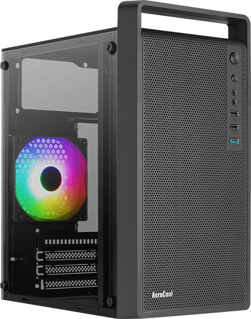 Case Aerocool PGS CS-109-G-BK-v1 FRGB Black