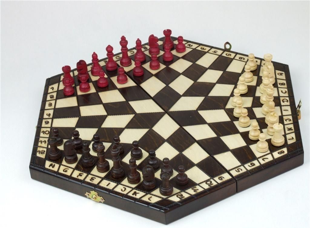 Abino Szachy drewniane 3 osobowe |